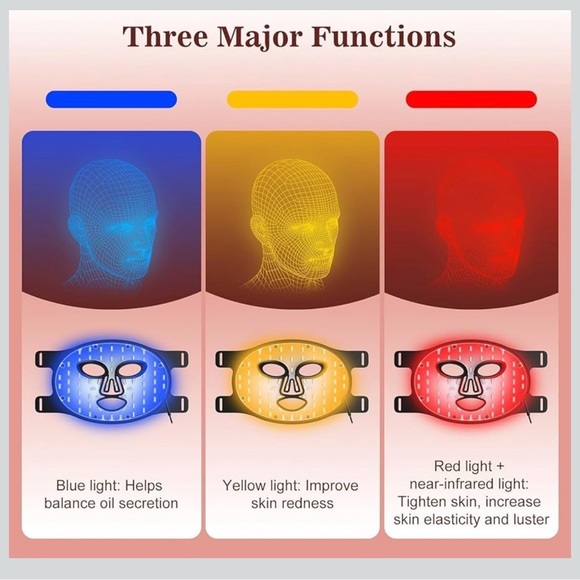 Inteo Red Light LED Therapy Facial Mask for Skin Rejuvenation - Picture 8 of 15